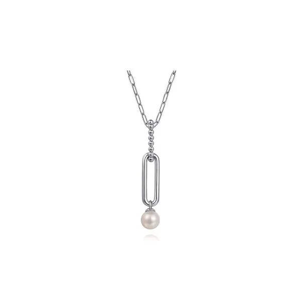 925 Sterling 0.74 Fresh Water Pearl Drop Necklace 17.5 Raleigh Diamond Fine Jewelry Raleigh, NC