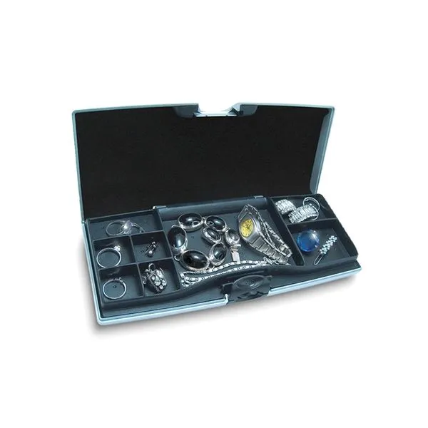 Silver-tone ABS Smart® Large Jewelry Case with Tangle-Free Soft Peg System for Necklaces Raleigh Diamond Fine Jewelry Raleigh, NC