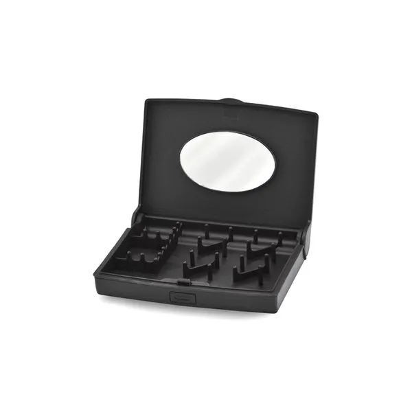 Black ABS Smart® Mini Jewelry Case with Tangle-Free Soft Peg System for Necklaces Raleigh Diamond Fine Jewelry Raleigh, NC
