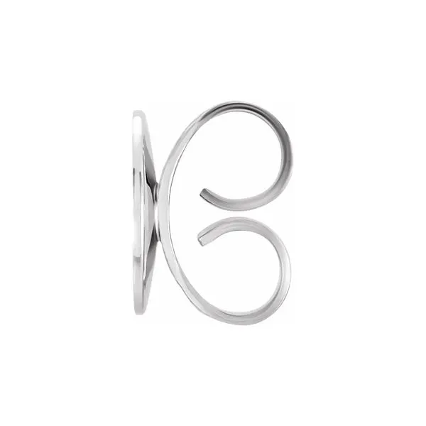 18K White Gold 6 mm  Heavyweight Friction Earring Back Raleigh Diamond Fine Jewelry Raleigh, NC