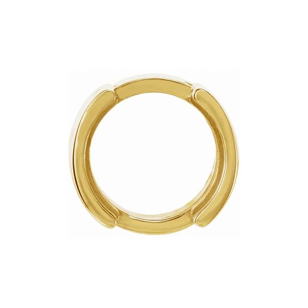 14K Yellow Gold 5.6 mm Round Half Bezel Slide Pendant Mounting Raleigh Diamond Fine Jewelry Raleigh, NC