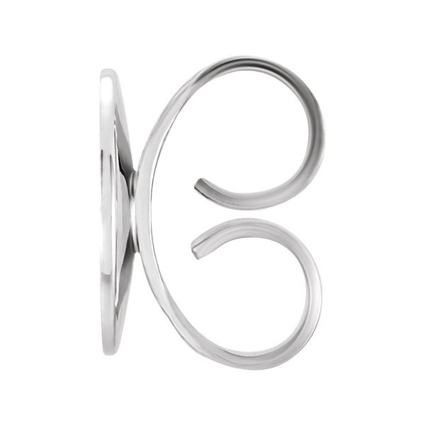 18K White Gold 6 mm pad Heavyweight Friction Earring Back Raleigh Diamond Fine Jewelry Raleigh, NC