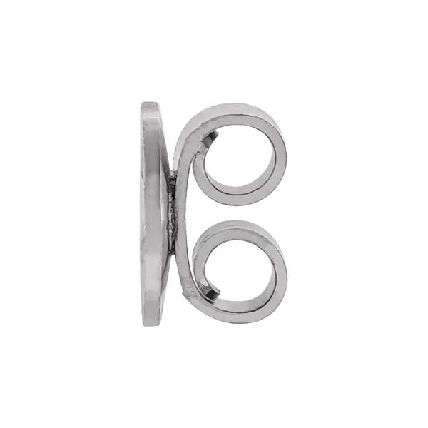 18K White Gold 5 mm Pad Heavyweight Friction Earring Back Raleigh Diamond Fine Jewelry Raleigh, NC