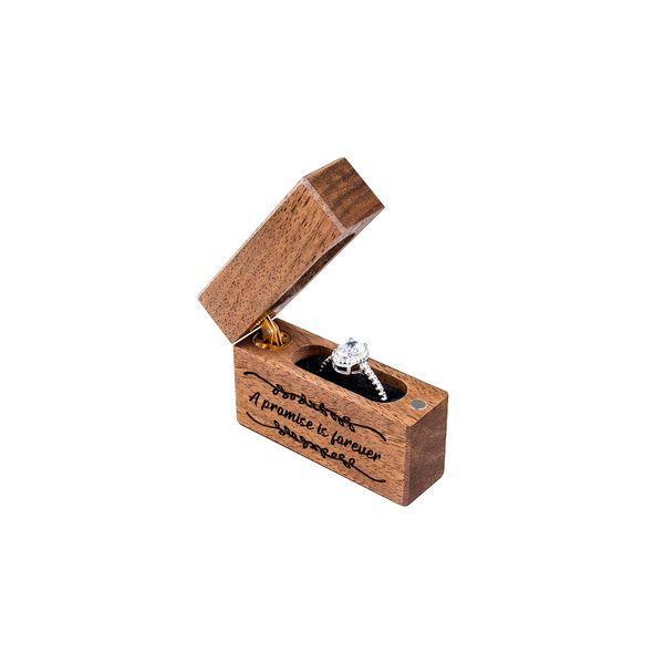 Wooden Promise Ring Box 