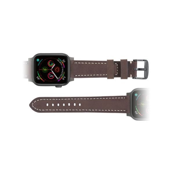 Jord Watch Apple Band 20.0mm Padded Leather Band Mocha Suede Raleigh Diamond Fine Jewelry Raleigh, NC