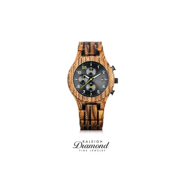 Jord Men's Watch Conway - Zebrawood and Graphite Steel Raleigh Diamond Fine Jewelry Raleigh, NC
