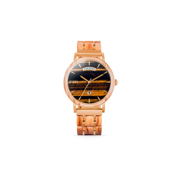 Jord Watch HARPER Tiger's Eye & Olive Wood Raleigh Diamond Fine Jewelry Raleigh, NC