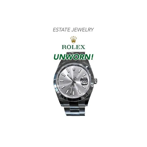 Estate Rolex 2022 UNWORN 41mm Datejust Slate Dial Raleigh Diamond Fine Jewelry Raleigh, NC
