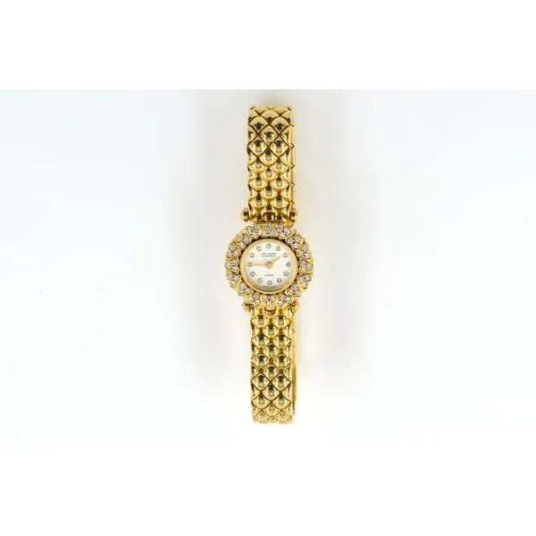 Estate Van Cleef & Arpels Yellow Gold 750 & Diamonds Women Watch with Wallet Image 5 Raleigh Diamond Fine Jewelry Raleigh, NC