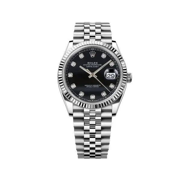 Rolex M#126344 Datejust 41mm Black Diamond Dial Jubilee Bracelet S#4081Q1D9 Men's Watch Raleigh Diamond Fine Jewelry Raleigh, NC