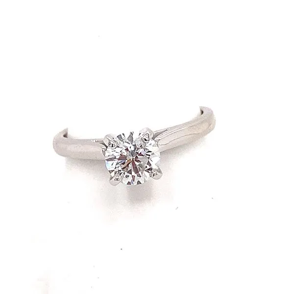 LAB GROWN SOLITAIRE DIAMOND ENGAGEMENT RING .81CT ROUND LAB GROWN DIAMOND 14K WHITE GOLD Rasmussen Diamonds Mount Pleasant, WI