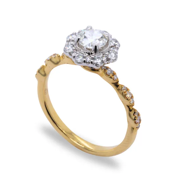 0.47 CT Vintage Round Diamond Engagement Ring Rasmussen Diamonds Mount Pleasant, WI