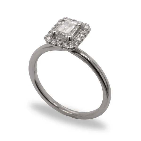 0.68 CT Emerald Cut Diamond Engagement Ring Rasmussen Diamonds Mount Pleasant, WI
