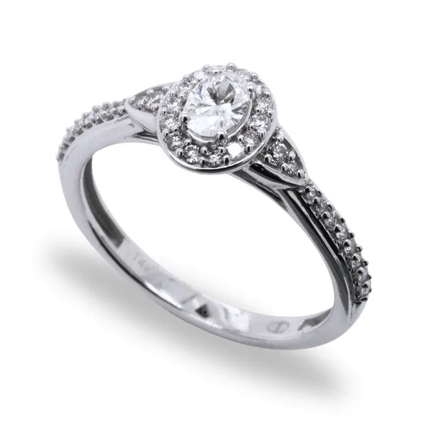 1/2 CT Oval Diamond Engagement Ring Rasmussen Diamonds Mount Pleasant, WI