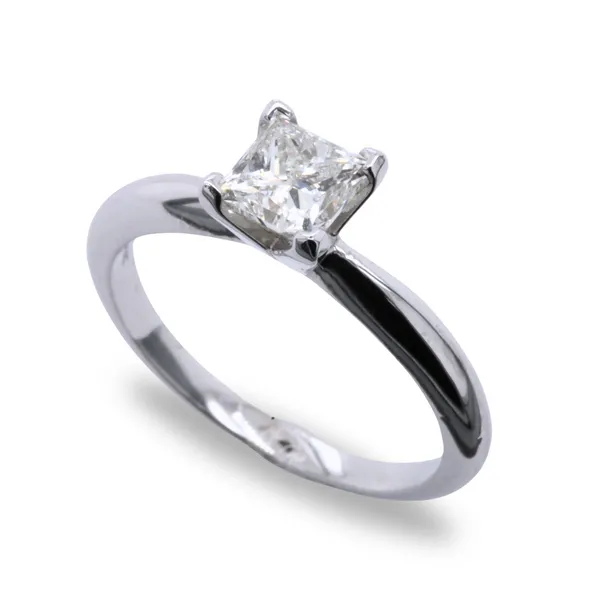 1 CT Princess Cut Diamond Engagement Ring Rasmussen Diamonds Mount Pleasant, WI