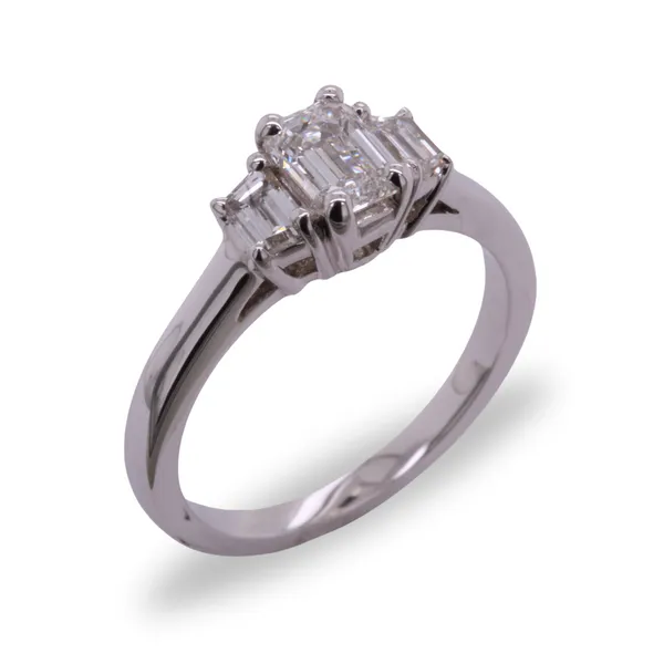 1.12CTW Three Stone Diamond Ring