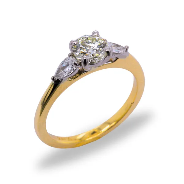 1.01 CTW Diamond Three Stone Ring
