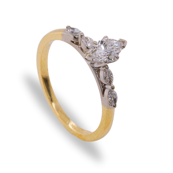 0.68 CT Marquise Diamond Engagement Ring Rasmussen Diamonds Mount Pleasant, WI