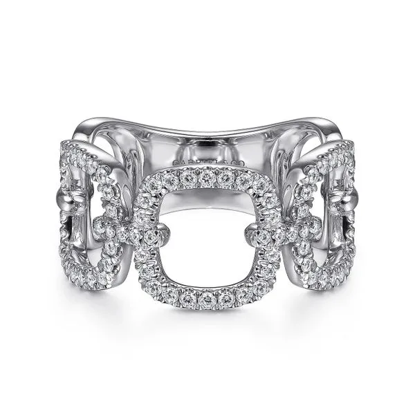 White Gold Diamond Square Ring Rasmussen Diamonds Mount Pleasant, WI