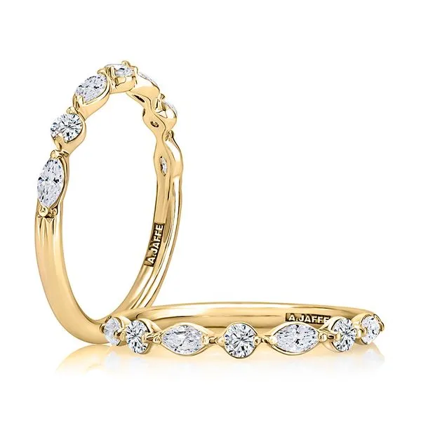 Round And Marquise Diamond Wedding Band Rasmussen Diamonds Mount Pleasant, WI