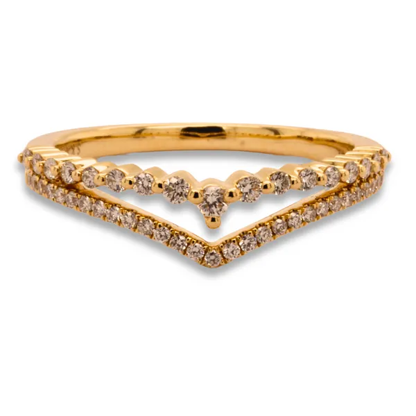 V-Shape Diamond Wrap Ring Rasmussen Diamonds Mount Pleasant, WI