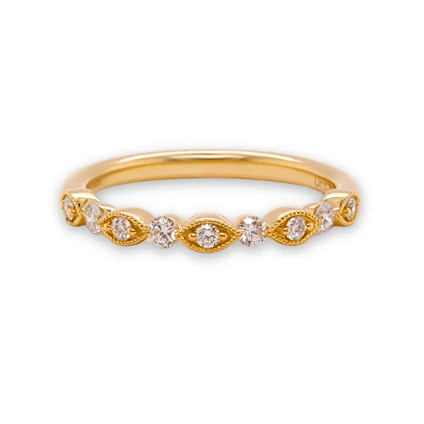 1/4 CT Round and Marquise Diamond Wedding Band Rasmussen Diamonds Mount Pleasant, WI