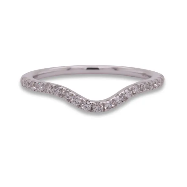0.25CT Curved Diamond Wedding Band Rasmussen Diamonds Mount Pleasant, WI