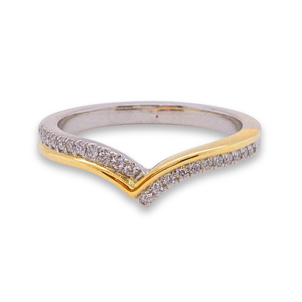 0.13 CT Chevron Diamond Wedding Band Rasmussen Diamonds Mount Pleasant, WI