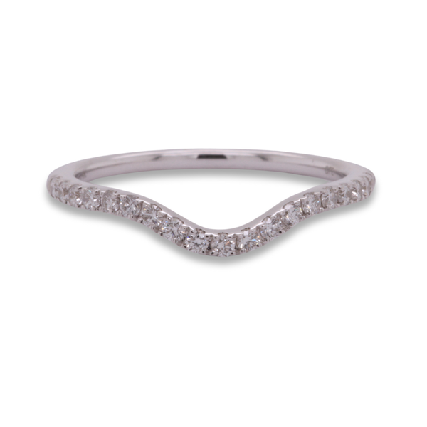 0.25CT Curved Diamond Wedding Band Rasmussen Diamonds Mount Pleasant, WI