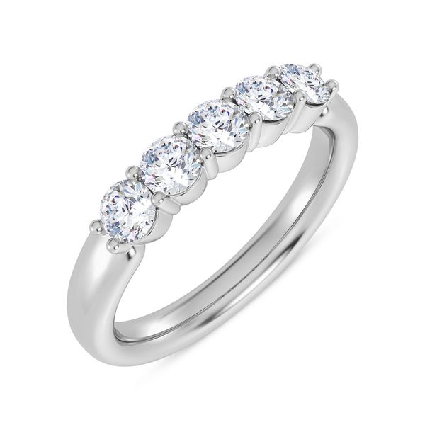 3/4 CT Shared Prong 5-Stone Diamond Band Rasmussen Diamonds Mount Pleasant, WI