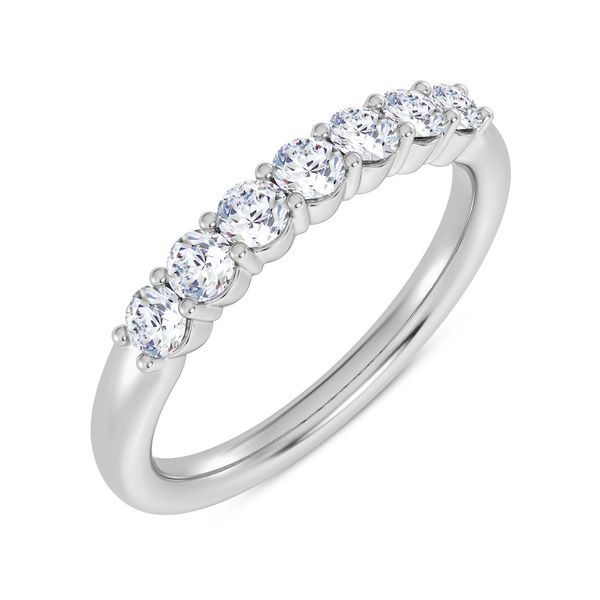 1/2 CT Shared Prong 7-Stone Diamond Band Rasmussen Diamonds Mount Pleasant, WI