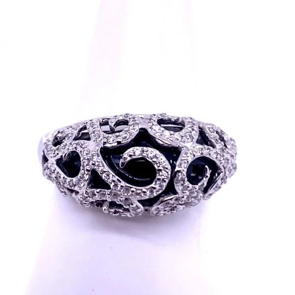 Black Onyx and Diamond dome ring  Rasmussen Diamonds Mount Pleasant, WI