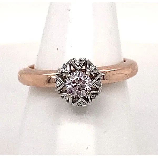 NATURAL PINK AND WHITE DIAMOND RING .30CT TOTAL WEIGHT 14K Rasmussen Diamonds Mount Pleasant, WI