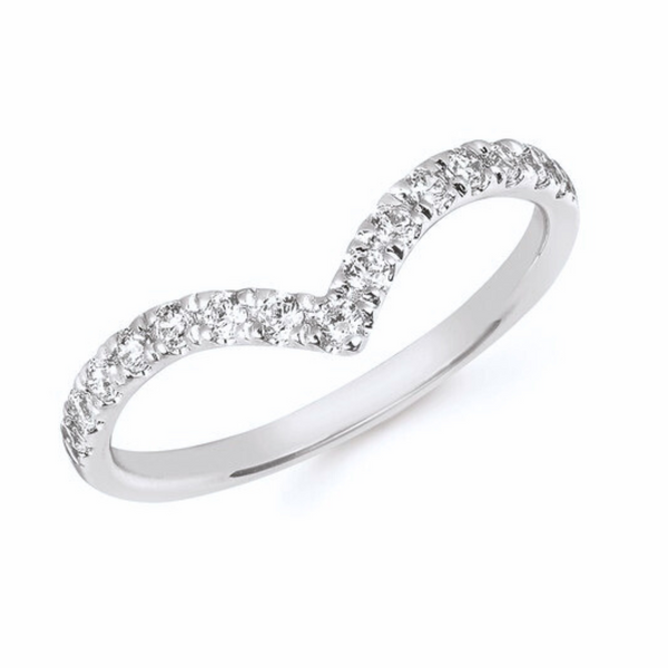 White Gold Diamond Contour Band Rasmussen Diamonds Mount Pleasant, WI