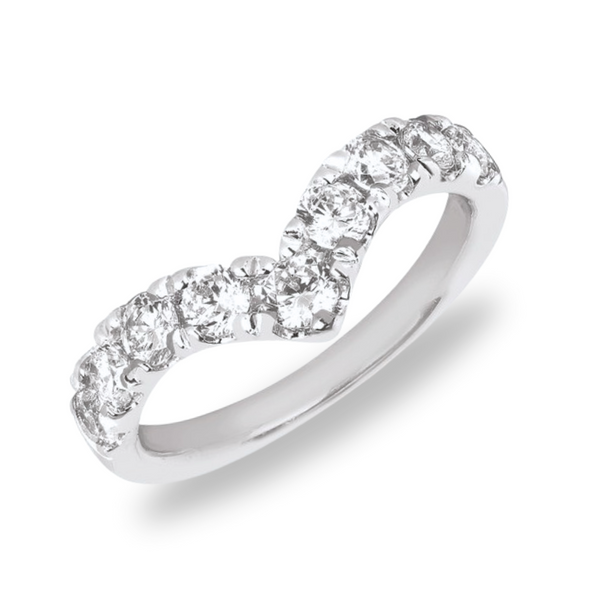 White Gold Diamond Contour Band Rasmussen Diamonds Mount Pleasant, WI