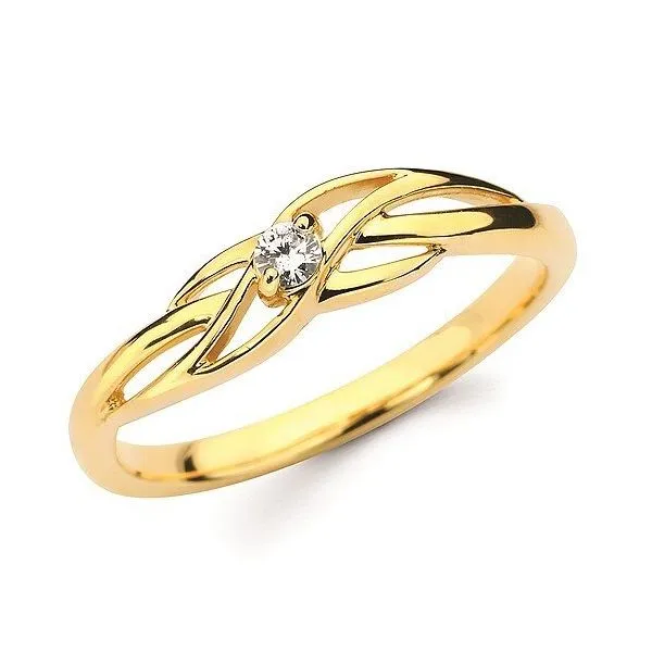 Yellow Gold Diamond Ring Rasmussen Diamonds Mount Pleasant, WI