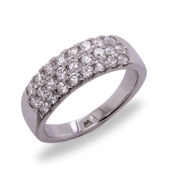 White Gold Diamond Band Rasmussen Diamonds Mount Pleasant, WI
