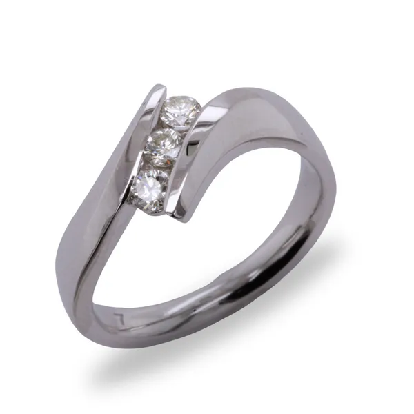 Diamond Bypass Ring Rasmussen Diamonds Mount Pleasant, WI