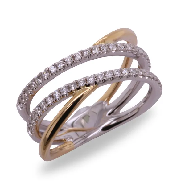 Diamond Crossover Ring
