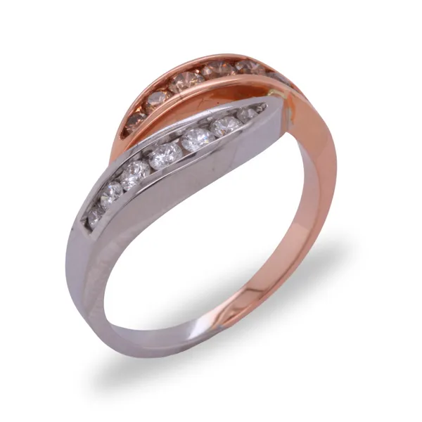 0.30CT Two Tone Diamond Ring