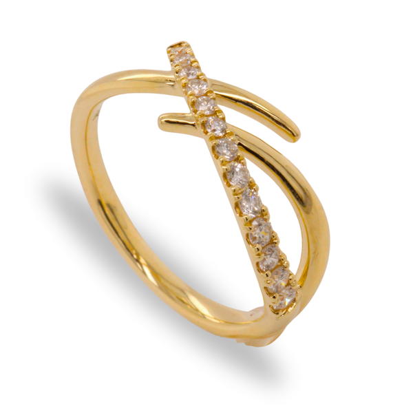 Diamond Criss Cross Fashion Ring Rasmussen Diamonds Mount Pleasant, WI