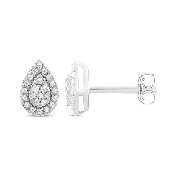 Diamond Pear Stud Earrings Rasmussen Diamonds Mount Pleasant, WI