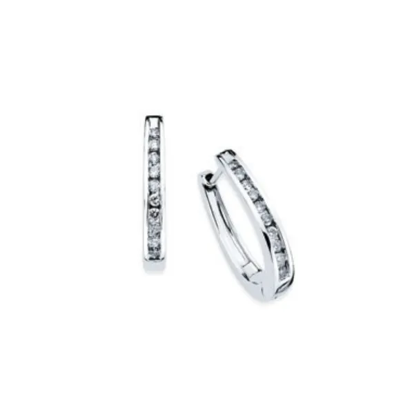 White Gold Diamond Earrings Rasmussen Diamonds Mount Pleasant, WI