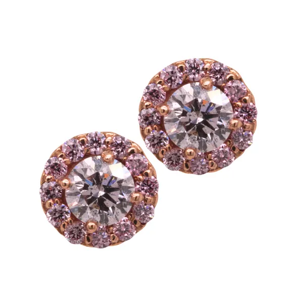 0.36 CT Natural Pink Diamond Earrings Rasmussen Diamonds Mount Pleasant, WI