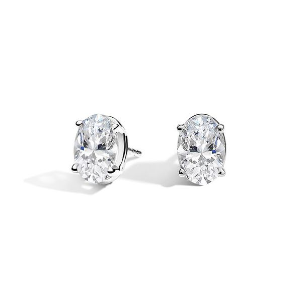 1/2 CT Oval Cut Diamond Stud Earrings Rasmussen Diamonds Mount Pleasant, WI