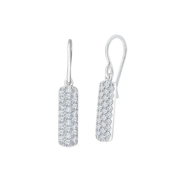 1ctw Diamond Dangle Earrings Rasmussen Diamonds Mount Pleasant, WI