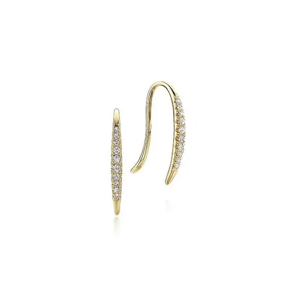 Tapered Threader Drop Earrings Image 2 Rasmussen Diamonds Mount Pleasant, WI