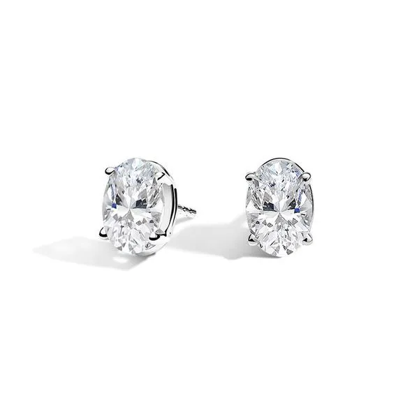 1/3 CT Oval Cut Diamond Stud Earrings Rasmussen Diamonds Mount Pleasant, WI