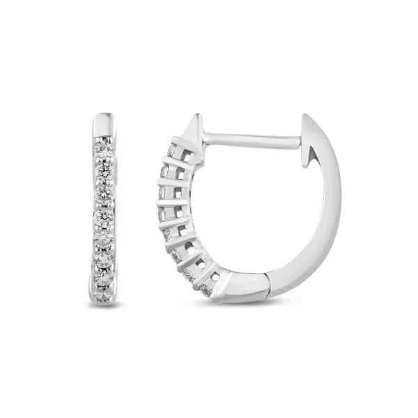1/7ctw Diamond Huggie Hoop Earrings Rasmussen Diamonds Mount Pleasant, WI