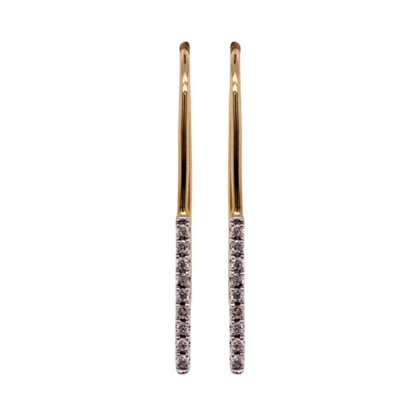 0.09 CT Diamond Threader Earrings Rasmussen Diamonds Mount Pleasant, WI